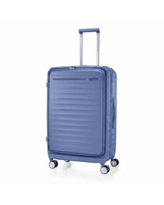 American Tourister Frontec 79cm Large Check-In Hard Shell Spinner Luggage, Expandable Suitcase | Blue