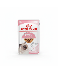 Royal Canin Feline Health Nutrition Kitten Gravy - 12x85g Pouches for Optimal Growth