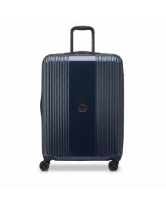 Delsey  Ophelie 70cm Expandable 4-Wheel Spinner Suitcase - Glossy Hardshell TSA, ABS & Polycarbonate, TSA Combination Lock | Ink Blue