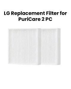 LG HEPA H13-Class Replacement Air Filter For LG PuriCare Wearable Air Purifier, Anti PM0.3, 2 Pieces - White - PFDAHC02