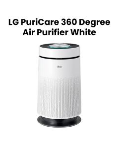 LG PuriCare 360° Air Purification And Clean Booster 61.2m², Anti-bacterial Nano-ions, H13 HEPA - White - AS65GDWH0