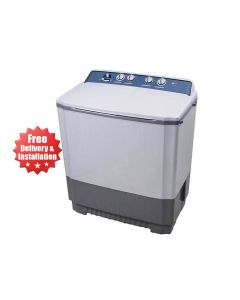 LG Twin Tub Washing Machine 12Kg, Roller Jet Pulsator, Wind Jet Dry, Pre Soak Function, 2 Side Waterfall - Blue White - P1509