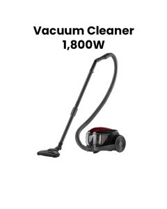 LG 1800W Vacuum Cleaner, Bagless Convenience, Versatile Cleaning, Durability and Longevity, Compact and Space-Saving - Sparkle Red - VC5418NNTR