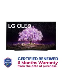 LG OLED TV 65 Inch C1 Series Cinema Screen Design 4K Cinema HDR webOS Smart with ThinQ AI Pixel Dimming | OLED65C1PVB