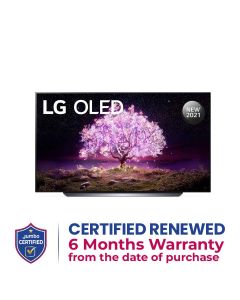 LG OLED TV 77 Inch C1 Series Cinema Screen Design 4K Cinema HDR webOS Smart with ThinQ AI Pixel Dimming | OLED77C1PVB