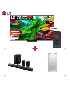 Living Room Bundle LG 65Inch Smart Tv + 600W Soundbar + Air Purifier (101003000000589,101004000000215,101001000000252)