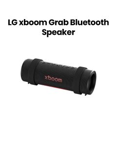 LG XBOOM Grab Bluetooth Speaker Signature Sound By Will.I.Am, Ultimate Portability, AI Lighting, 20 Hours Battery - Black - GRAB