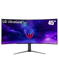 LG UltraGear™ OLED Curved Gaming Monitor 45 Inch, WQHD 1440P with 240Hz Refresh Rate, 0.03ms Response Time - Black - 45GR95QE-B