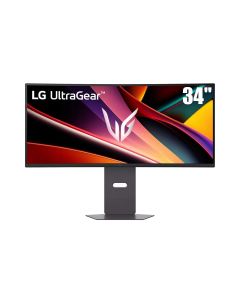 LG UltraGear™ WQHD Curved Gaming Monitor 34 Inch, 160Hz, 1ms, Built-in Speakers, Anti-Glare, AMD FreeSync Premium, HDMI - Black - 34G600A