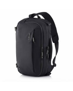 Samsonite Urbanix Sling Bag, Water-Resistant Lightweight Crossbody Daypack for Business, 100% Recycled PET (RPET) | Black