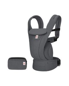 Ergobaby Omni Deluxe Baby Carrier, Wide Weight Range Support, Four Ergonomic Carry Positions, Easy Adjustments For Multiple Wearers - Graphite Gray