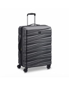 Delsey Tiphanie 70cm Expandable Spinner Trolley Case, Durable Polycarbonate Hard Shell, Polycarbonate (PC) | Graphite