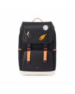 Mokobara The Dodge Backpack - 21L Water-Resistant Nylon Commuter Bag with Vegan Leather Trims Light Year Black