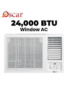 Oscar Window Air Conditioner 24000 BTU, Rotary Enjoy Powerful Cooling Performance, Reliable Operation For Large Spaces - White - OWC24SHR410