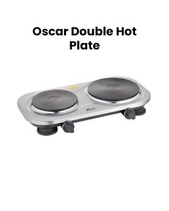 Oscar Double Hot Plate, Fast Heating, Durable Design, Reliable Performance - Silver - OHP-20S