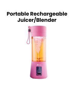 Oscar Portable Rechargeable Juicer/Blender, Rechargeable Power And Compact Design - Pink - OPB 200