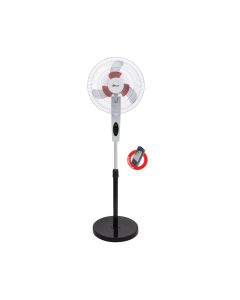 Oscar Stand Fan With Remote, Adjustable Speed, Remote Convenience, Reliable Performance - Black - OSF 1640R