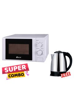 Oscar Microwave Oven 20L, Powerful Performance And Durable Design - White - OMW 20 SW