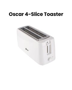 Oscar 4 Slice Toaster, Even Toasting, Adjustable Browning Control, Features Multiple Browning Settings, Perfect Addition To Your Kitchen - White - OTW4038