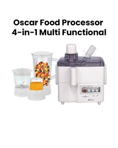 Oscar Food Processor, Large Capacity Bowl, Powerful Motor, Strong Construction, Strong Construction, Ideal For A Wide Variety Of Recipes - White - OFB-176