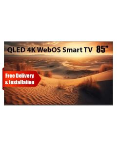 Oscar 85" Frameless QLED 4K UHD WebOS Smart TV with Magic Remote | Black | OS85QLEDW