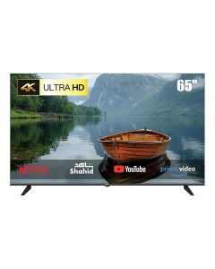 Oscar 65-Inch Frameless UHD 4K Android Smart TV, Voice Remote, Built-in Chromecast, Dolby Audio & Google Assistant | Black - OS65A4KPD