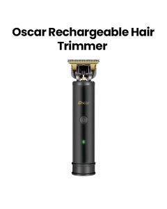 Oscar Rechargeable Hair Trimmer, Stainless Steel Blades, Long-Lasting Battery, Ergonomic Design For Effortless Trimming - Black - OHT2304SS