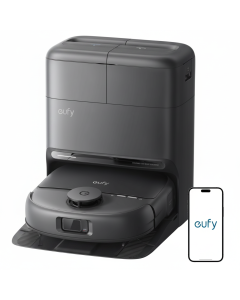 eufy C28 Omni Smart Robot Vacuum & Mop, HydroJet Self-Cleaning, Automatic Dirt Disposal, Powerful Suction, App Control - Black