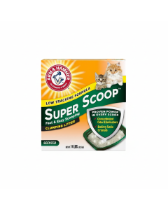 Arm & Hammer Super Scoop Clumping Cat Litter - Fast, Natural, Low Tracking, 6.35 Kg