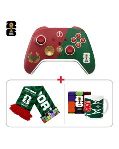 Portugal Fan Tech Gift Bundle FIFA Gaming Controller + National Scarfs + Ceramic Mugs (603001000013830,603001000013860,603001000013866)