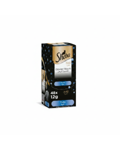 Sheba Melty Tuna Flavor Wet Cat Food Treats - 48 Pack of Creamy Indulgence