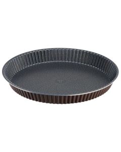 Tefal Perfect Bake Fluted Tart Pan, 30cm Non-Stick Tart Mould, Durable Carbon Steel Bakeware, Easy Release Design - J5548402