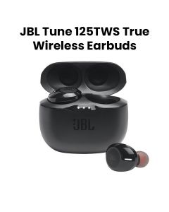 JBL Tune 125TWS True Wireless Earbuds, 32H Battery, Fast Pair, Comfortable, Wireless Calls, Native Voice Assistant With Mic - Black - TUNE125