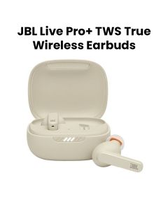 JBL Live Pro+ True wireless Noise Cancelling, 28-Hour Battery Life, And Crystal-Clear Calls Earbuds - Beige - JBLLIVEPRO+