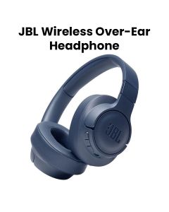 JBL Tune 760NC Wireless Over-Ear Headphone, Noise Cancelling, Powerful JBL Signature Sound, Long Battery Life For Immersive Listening - Blue - Tune 760NC