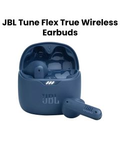 JBL Tune Flex True Wireless Noise Cancelling Earbuds, 12mm Driver, IP54 Dust And Water Resistant - Blue - ‎JBLTUNEFLEX