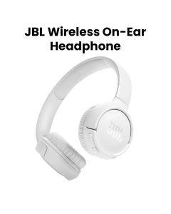 JBL Tune 520BT Wireless On Ear Headphone, Upto 57H Battery, Speed Charge, 5 Min Charge Gives Up to 3H of Playback - White - TUNE