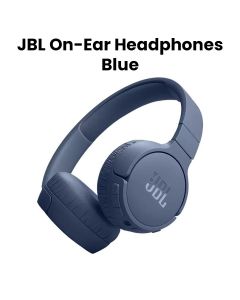 JBL Tune 670NC Wireless On-Ear Headphones, Adaptive Noise Cancelling with Smart Ambient, Up to 70H Battery Life with Speed Charge - Blue - JBLTUNE670NC
