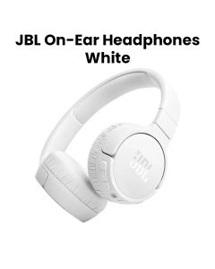JBL Tune 670NC Wireless On-Ear Headphones, Adaptive Noise Cancelling with Smart Ambient, Up to 70H Battery Life with Speed Charge - White - JBLTUNE670NC