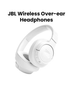 JBL Tune 720BT Wireless Over-Ear Headphones, Pure Bass Sound, Upto 76 Hrs Playtime, Speedcharge, Dual Pairing, Lightweight - White - JBLTUNE720BT