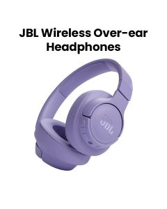 JBL Tune 720BT Wireless Over-Ear Headphones, Pure Bass Sound, Upto 76 Hrs Playtime, Speedcharge, Dual Pairing, Lightweight - Purple - JBLTUNE720BT