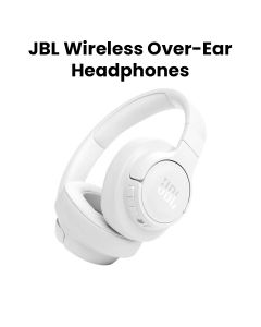 JBL Tune 770NC Wireless On-Ear Headphones, Adaptive Noise Cancelling, Upto 70 Hrs Battery, Speed Charge 5 Min - White - TUNE770NC