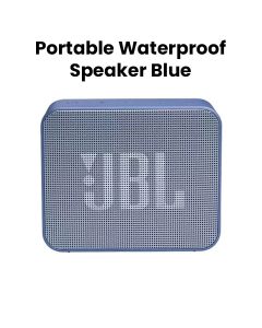 JBL Go Essential With Rich Base, Wireless Ultra Portable Bluetooth Speaker, Vibrant Colors, Waterproof, Type C - Blue - JBLGOESSENTIAL