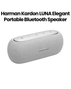 Harman Kardon Luna Elegant Portable Bluetooth Speaker, Stylish Looks, Quality Design, Waterproof, Dustproof Bluetooth Music Streaming - Grey - HKLUNAGRYEU