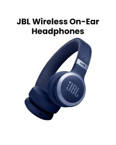 JBL Live 670NC Wireless On Ear With True Adaptive Noise Cancelling Headphones, Up To 65 Hours of Battery Life, Multipoint Connection - Blue - JBLLIVE670NC