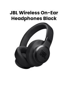 JBL Live 770NC Wireless On-Ear With True Adaptive Noise Cancelling Headphones, Experience The Renowned Sound - Black - LIVE770NC