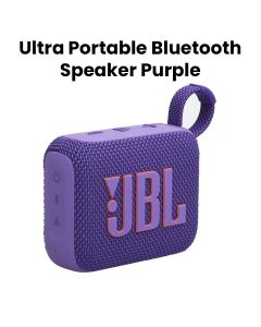 JBL Go 4 Ultra-Portable Bluetooth Speaker, Enjoy Powerful Sound, Compact Design, And Durable Build Perfect For Travel - Purple - Go 4