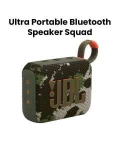 JBL Go 4 Ultra-Portable Bluetooth Speaker, Enjoy Powerful Sound, Compact Design, And Durable Build Perfect For Travel - Squad - Go 4