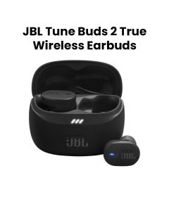 JBL Tune Buds 2 True Wireless Noise Cancelling Earbuds, Up To 48 Hours Total Playback, IP54 Dust And Water Resistant - Black - TUNEBUDS2