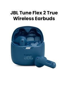 JBL Tune Flex 2 True Wireless Noise Cancelling Earbuds, 12mm Driver, IP54 Dust And Water Resistant - Blue - TUNEFLEX2